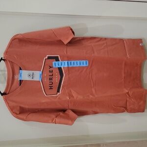 HURLEY, Men's T-shirt, Large, Redwood
